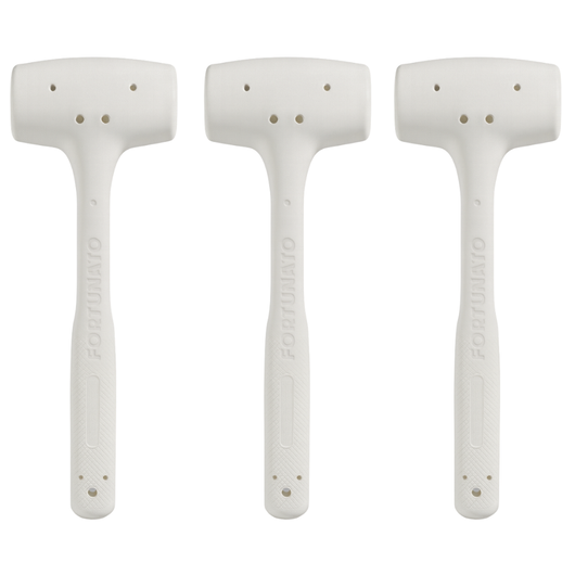 Kit 3 martelli battipiastrelle in gomma antirimbalzo per posa 500 gr.