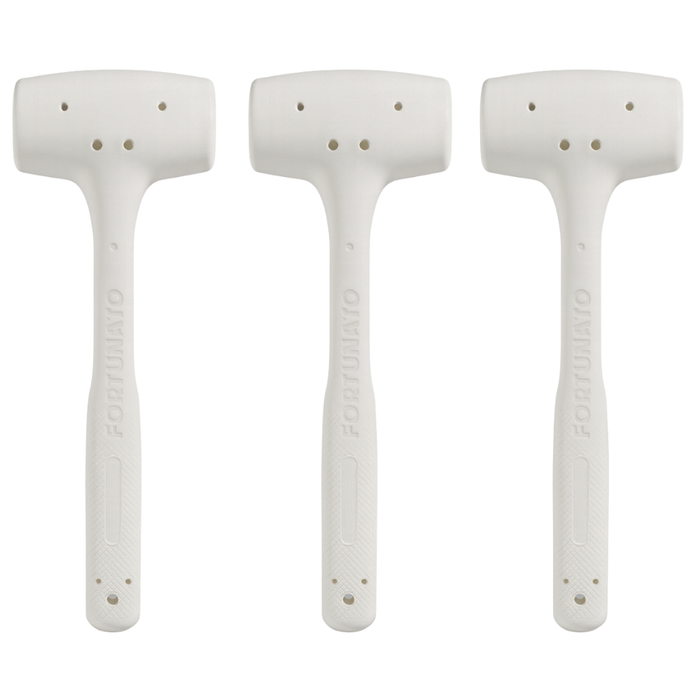 Kit 3 martelli battipiastrelle in gomma antirimbalzo per posa 500 gr.