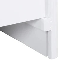 Scaletta per Cani a 3 Gradini con Tappeto Antiscivolo e Spazio Interno, 40.5x44.5x38cm, Bianco