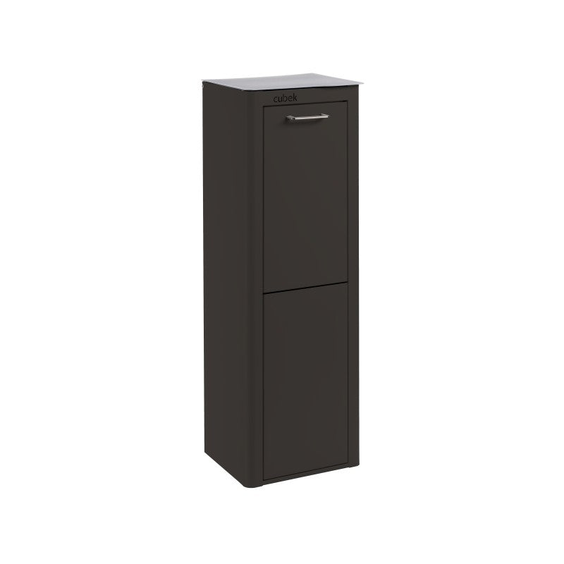 CUBEK: Pattumiera per raccolta differenziata a 2 scomparti