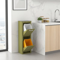 CUBEK: Pattumiera per raccolta differenziata a 2 scomparti