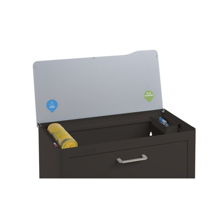 CUBEK - Pattumiera per raccolta differenziata a 4 scomparti