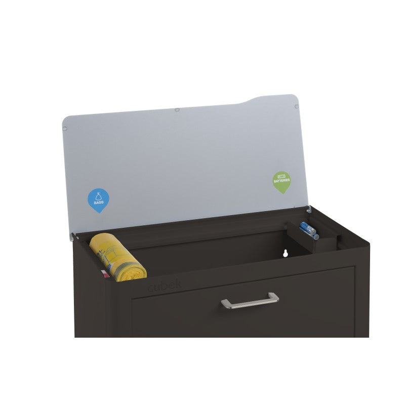 CUBEK - Pattumiera per raccolta differenziata a 4 scomparti