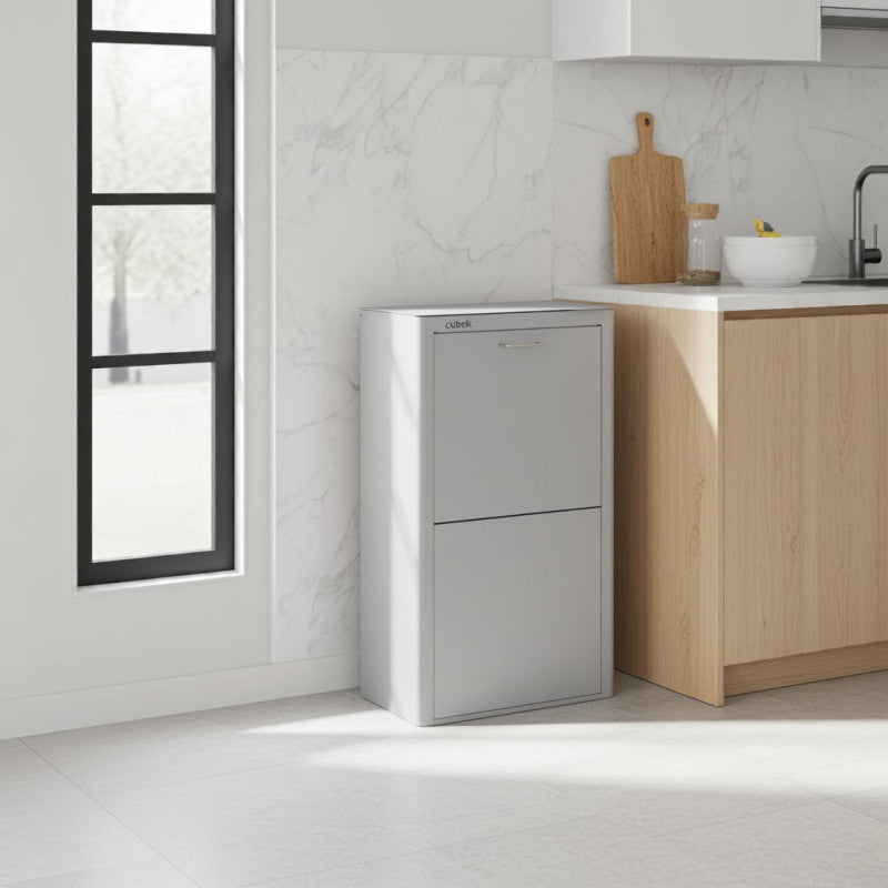 CUBEK - Pattumiera per raccolta differenziata a 4 scomparti