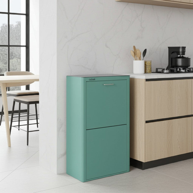 CUBEK - Pattumiera per raccolta differenziata a 4 scomparti