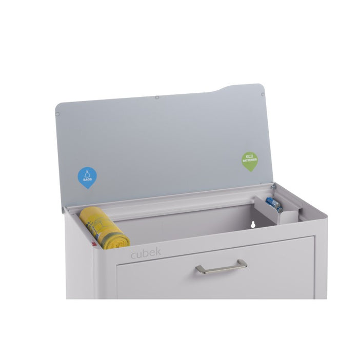 CUBEK - Pattumiera per raccolta differenziata a 4 scomparti