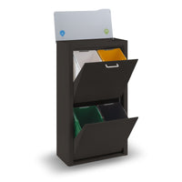 CUBEK - Pattumiera per raccolta differenziata a 4 scomparti