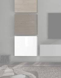 Cubo moderno e di design, Bianco Lucido, ZLCINFCUBI