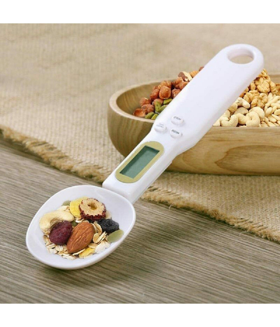 Cucchiaio Bilancia Bilancino Digitale Di Precisione Da Cucina 0.1 - 500g Grammi         