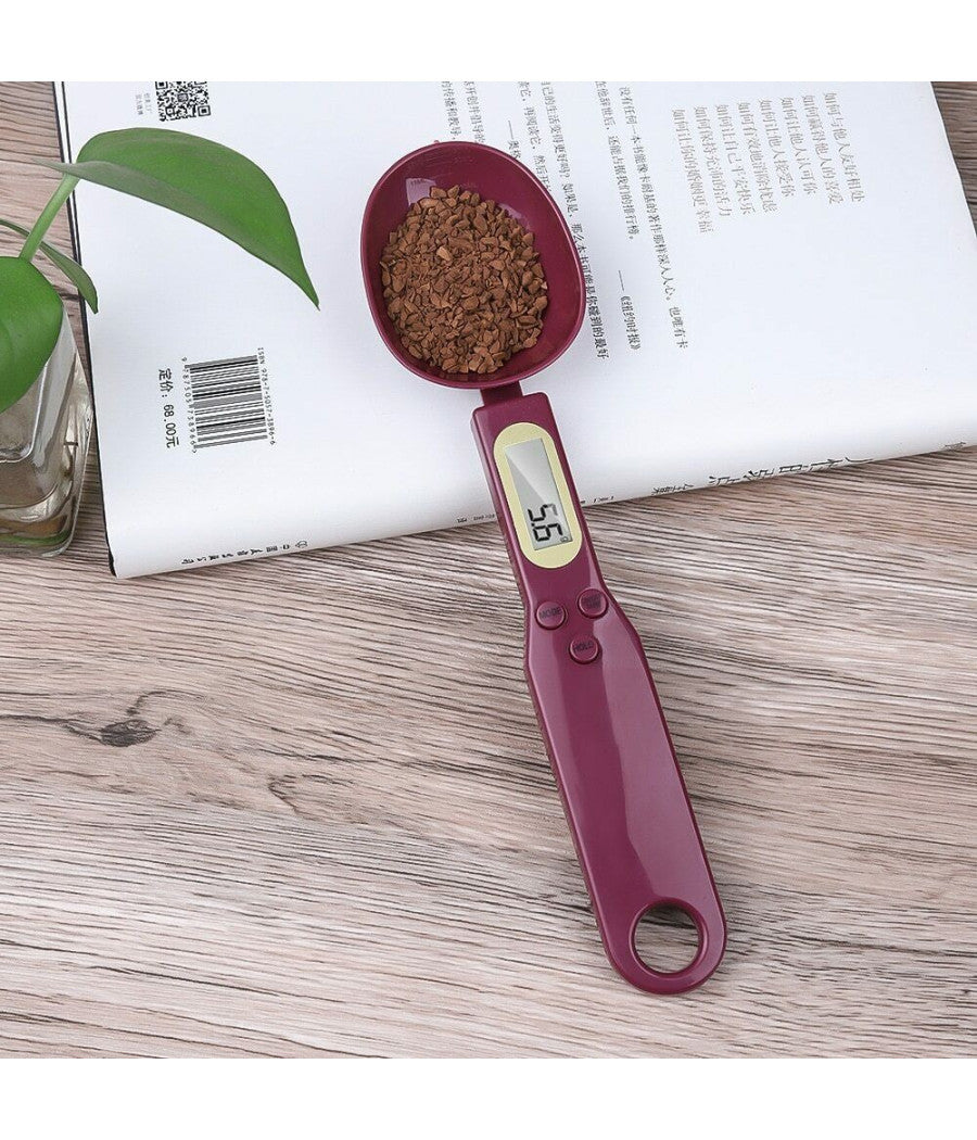 Cucchiaio Bilancia Bilancino Digitale Di Precisione Da Cucina 0.1 - 500g Grammi         