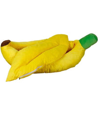 Cuccia Banana Letto Morbido Per Gatto Cane Cuscino Inverno Peluche Nido 85x45cm         