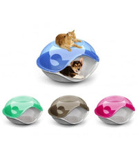 Cuccia Chiusa Per Gatti E Cani Duck Plain Comoda 57 X 48 X 32 Cm Taglia Piccola         