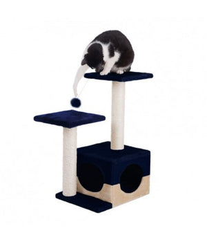 Cuccia Con Tiragraffi Per Gatto Gatti Con Colonne In Sisal E Due Ripiani         