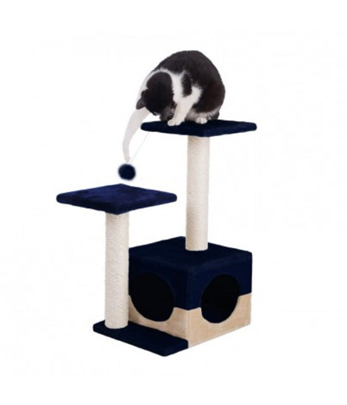 Cuccia Con Tiragraffi Per Gatto Gatti Con Colonne In Sisal E Due Ripiani         