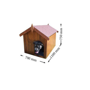 Cuccia Foresta per Cani con Pavimento - 0,60X0,98 m