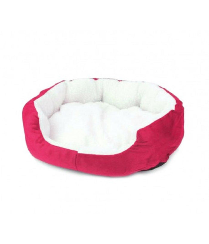 Cuccia Morbida Per Cani E Gatti Inverno Caldo In Pile 42x30x15cm Con Cuscino         