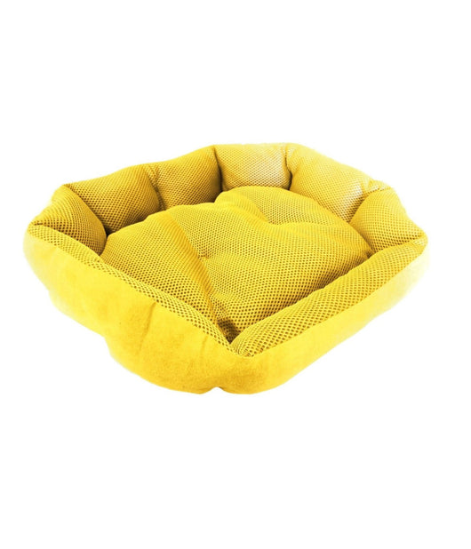 Cuccia Per Animali Cane O Gatto Telato 46x32x9cm Tutte Le Stagioni Colore  Giallo       