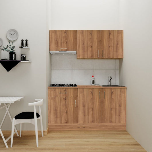 Cucina 160 cm Isernia con elettrodomestici colore rovere