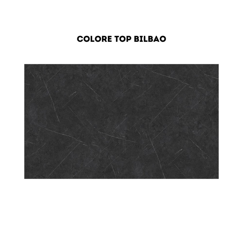 Cucina 360 cm con elettrodomestici Iris Lusso colore bianco opaco tortora