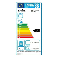 Cucina a gas 5 fuochi e forno elettrico Samet Ermete colore inox classe A