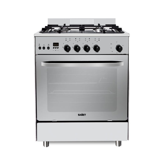 Cucina a gas Samet Stromboli 60x60 con forno a gas e grill elettrico – Inox Classe A
