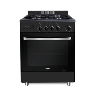 Cucina a gas Samet Stromboli 60x60 con forno a gas e grill elettrico – Nero Classe A