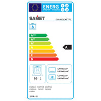 Cucina a gas Samet Stromboli 60x60 con forno a gas e grill elettrico – Nero Classe A