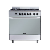 Cucina a gas Samet Stromboli 80x55 con forno e grill elettrici – Inox Classe A