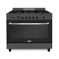 Cucina a gas Samet Stromboli 90x60 cm con forno a gas grill elettrici – Nera Classe A