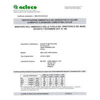 Cucina a Legna Blinky con forno Lina con Porta Vetro Antracite