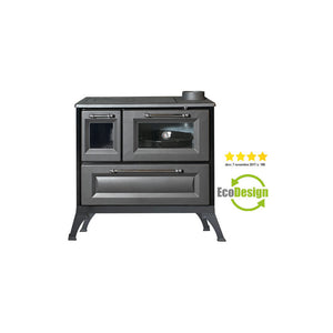 Cucina a legna Country Antracite – 7,7 kW – K-Line – Riscaldamento e cottura per ambienti fino a 220 m³