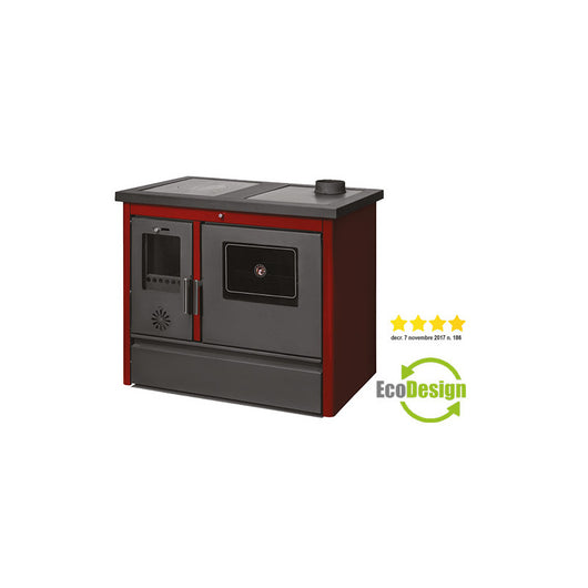 Cucina a legna Prestige – 11,91 kW – Forno 43L – Struttura in acciaio e ghisa – Riscaldamento e cottura tradizionale