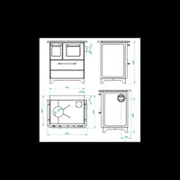 Cucina a Legna Royal Palazzetti New Betty 3,5 Bianco