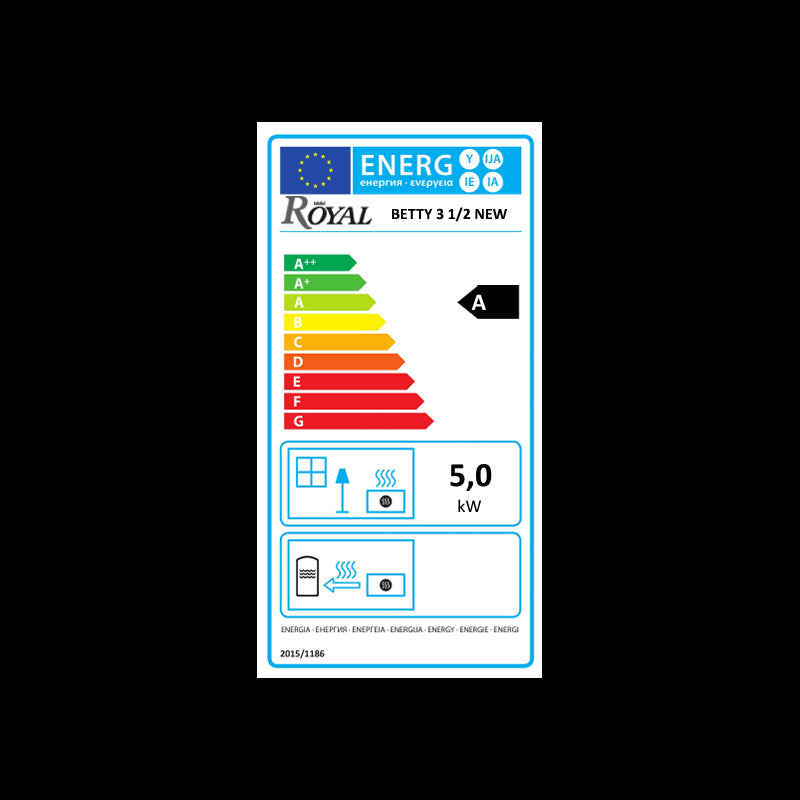 Cucina a Legna Royal Palazzetti New Betty 3,5 Nero