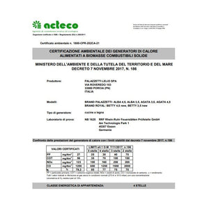 Cucina a Legna Royal Palazzetti New Betty 3,5 Nero