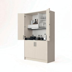 Cucina a scomparsa completa di elettrodomestici Fold betulla 125