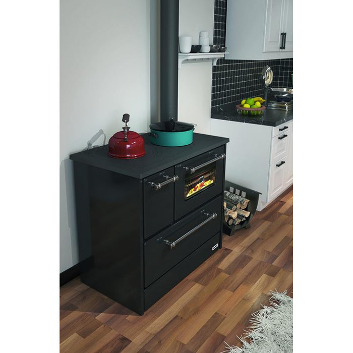 Cucina blinky a legna con forno, dany, antracite