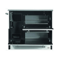 Cucina blinky a legna con forno, giusy porta vetro, bianca