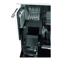 Cucina blinky a legna con forno, giusy porta vetro, bianca