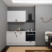 Cucina completa di elettrodomestici Asti 180 colore bianco