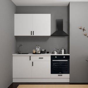 Cucina completa di elettrodomestici Asti 180 colore bianco