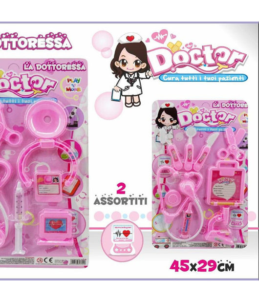 Doctor Dottoressa Delux Rosa Con Accessori Blister Bimba Giochi Giocattolo         