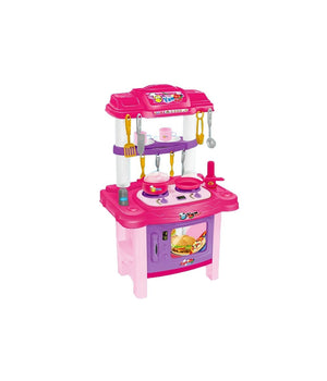 Cucina Giocattolo Bambini 72cm 18 Accessori Maya Luci Suoni Forno Fornello         