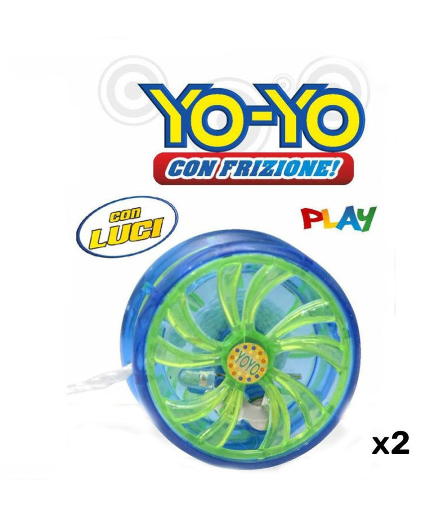 Yoyo Con Luci Yo-yo Con Frizione Giocattoli Gioco Per Bambini Luminoso 2 Pezzi         