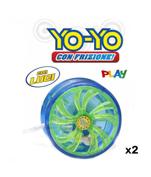 Yoyo Con Luci Yo-yo Con Frizione Giocattoli Gioco Per Bambini Luminoso 2 Pezzi         