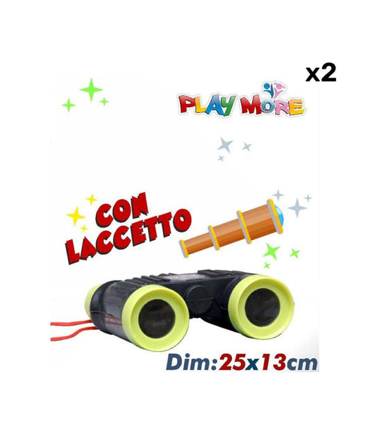 2 Pezzi Binocolo Per Bambini Gioco Maschera Carnevale Avventura Caccia Al Tesoro         