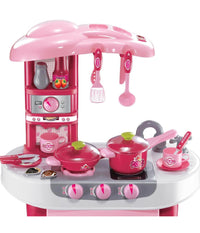 Cucina Per Bambine Giocattolo 31 Accessori Con Stoviglie Luci Suoni Altezza 70cm         