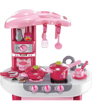 Cucina Per Bambine Giocattolo 31 Accessori Con Stoviglie Luci Suoni Altezza 70cm         