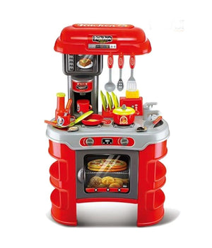 Cucina Per Bambini Piccolo Chef 33pz Con Stoviglie Luci E Suoni Altezza 70cm         