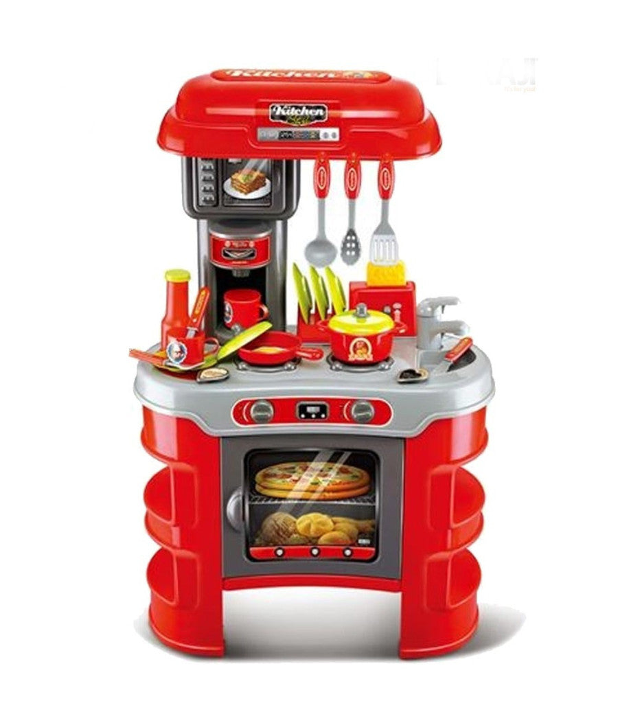 Cucina Per Bambini Piccolo Chef 33pz Con Stoviglie Luci E Suoni Altezza 70cm         